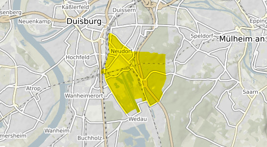 Immobilienpreisekarte Duisburg Neudorf Süd